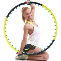 Обруч Maxxiva MAXXIVA, 108 см, черно-желтый