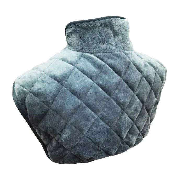 Массажный воротник для шеи с подогревом inSPORTline Huggis - серый