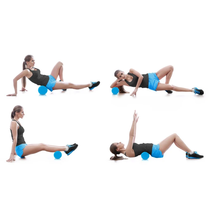 Валик для тренировок EVA NS-963 голубой