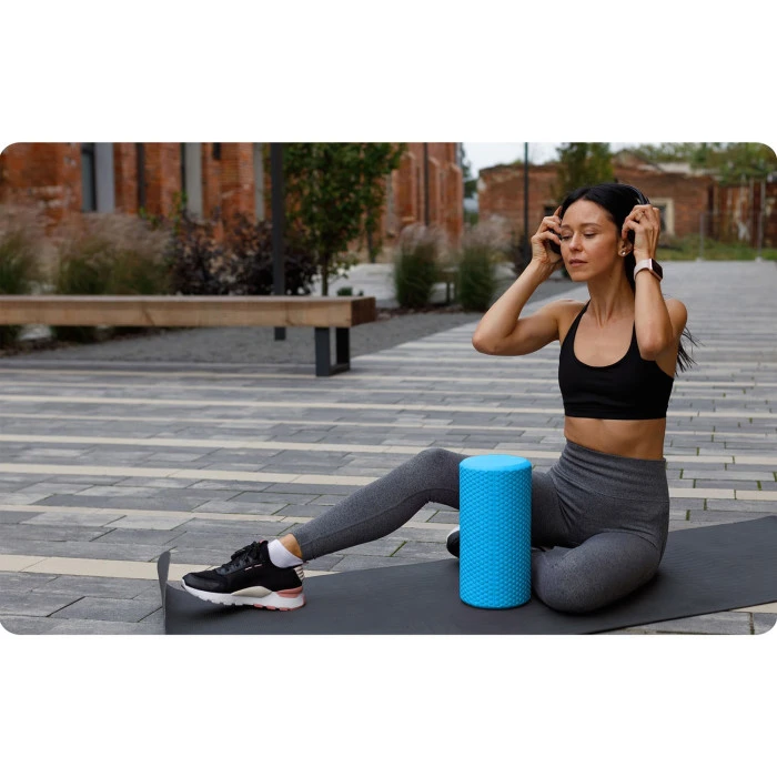 Валик для тренировок EVA NS-963 голубой