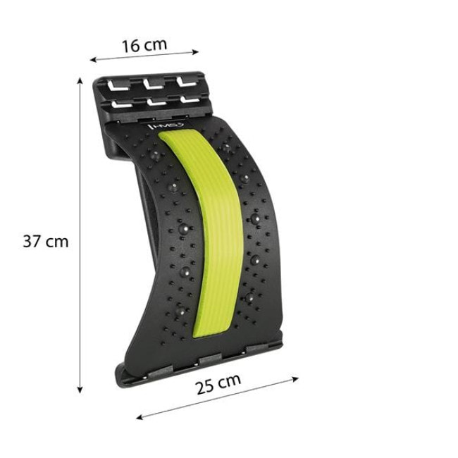Масажер для спини та попереку HMS PRP02, чорно-жовтий