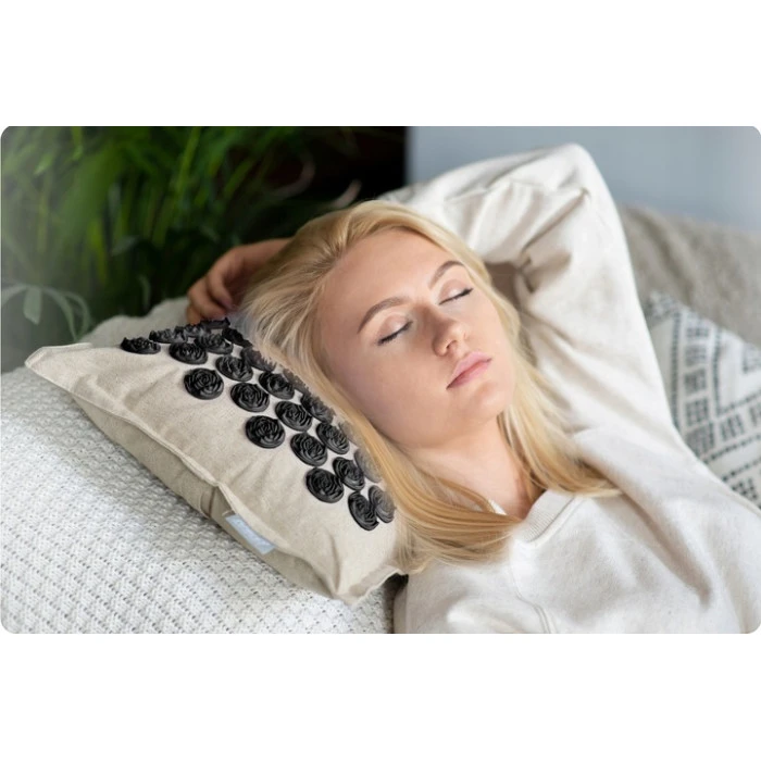 Килимок для акупресури Neo-Sport NS-902 бежево-чорний