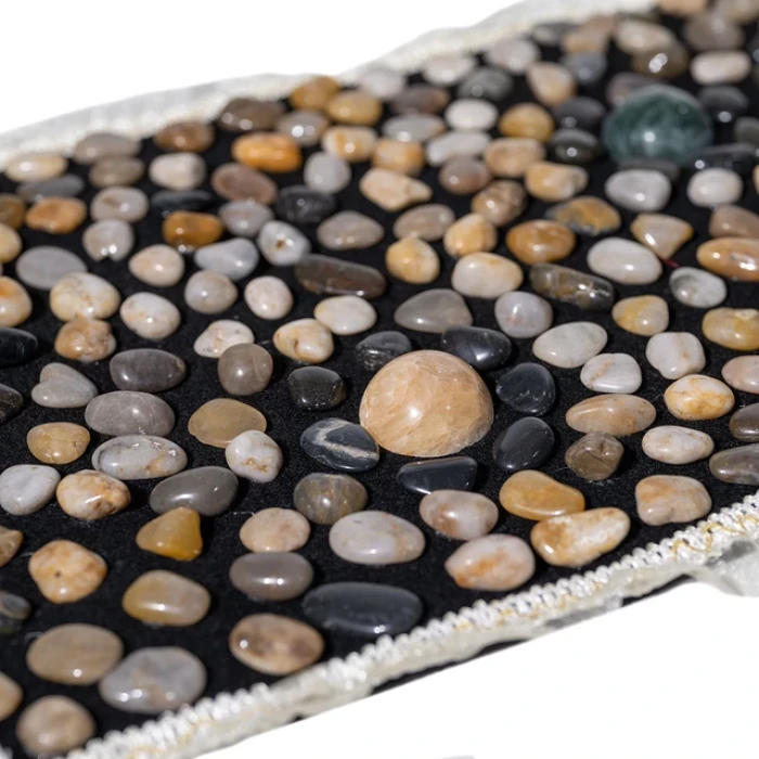 Килимок масажний для ніг з натуральними каменями inSPORTline Butwal, 148x40 см