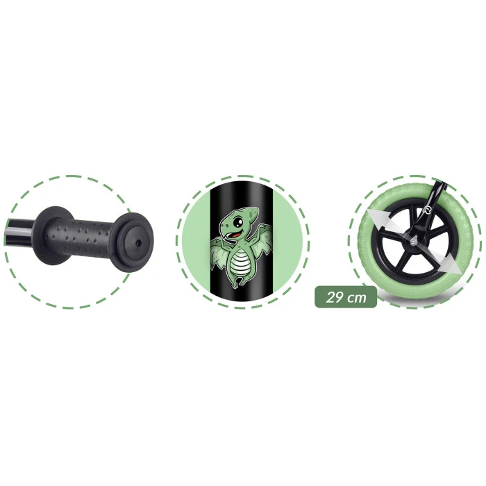 Біговел Ricokids RK-607 чорно-зелений