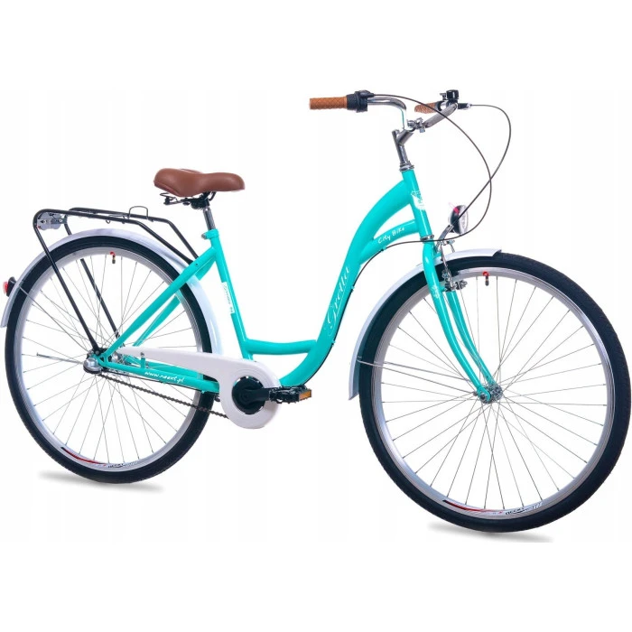 Женский велосипед NEEXT 28 GRETTA 3 передачи, голубовато-серый