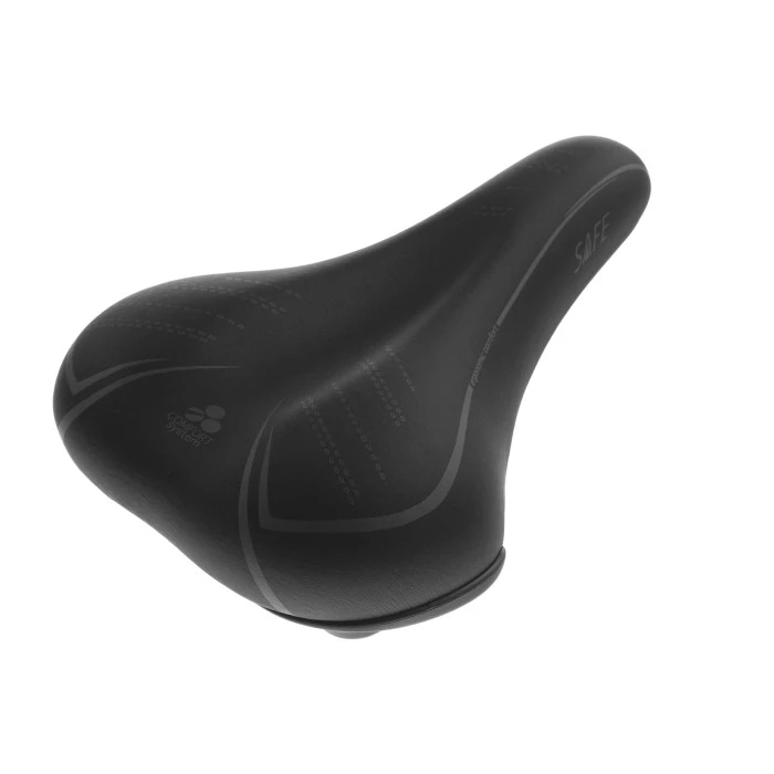 Седло DDK CITY LADY D224NE 258мм, черно-серое