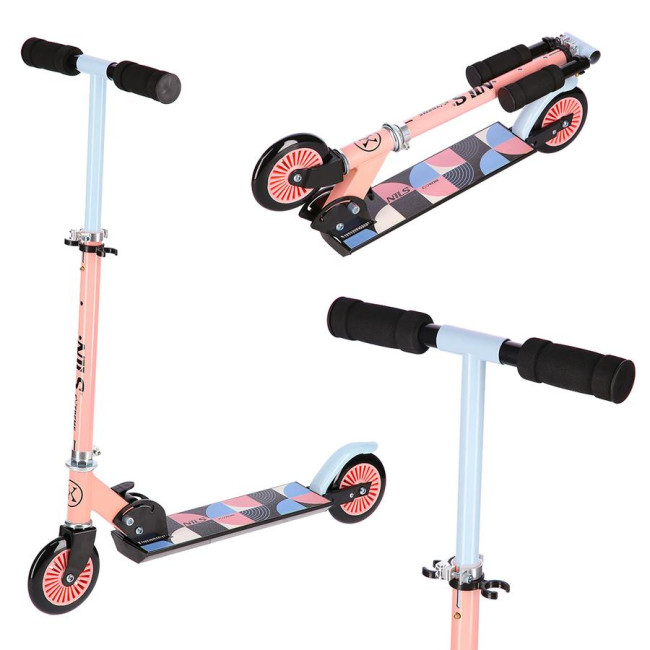 Самокат NILS EXTREME HD026 голубовато-розовый