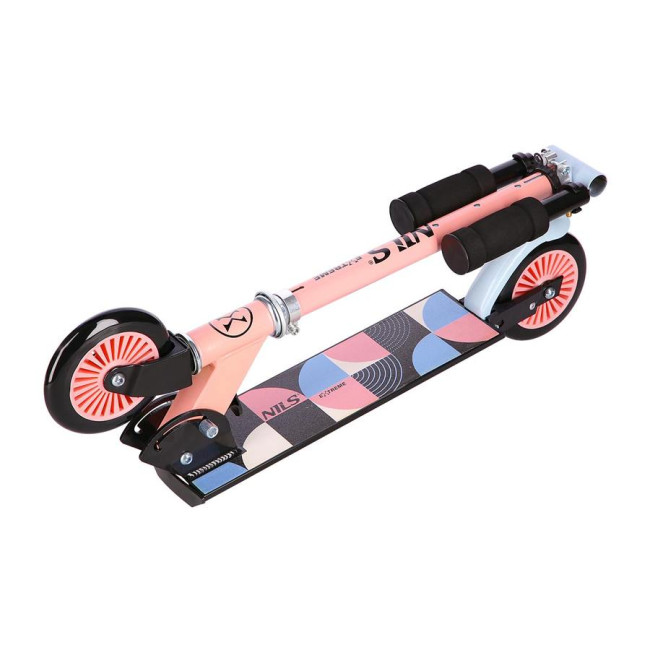 Самокат NILS EXTREME HD026 голубовато-розовый