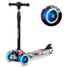 Самокат детский трехколесный Ricokids Piko черно-красный