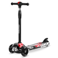 Самокат дитячий триколісний Ricokids Piko чорно-червоний