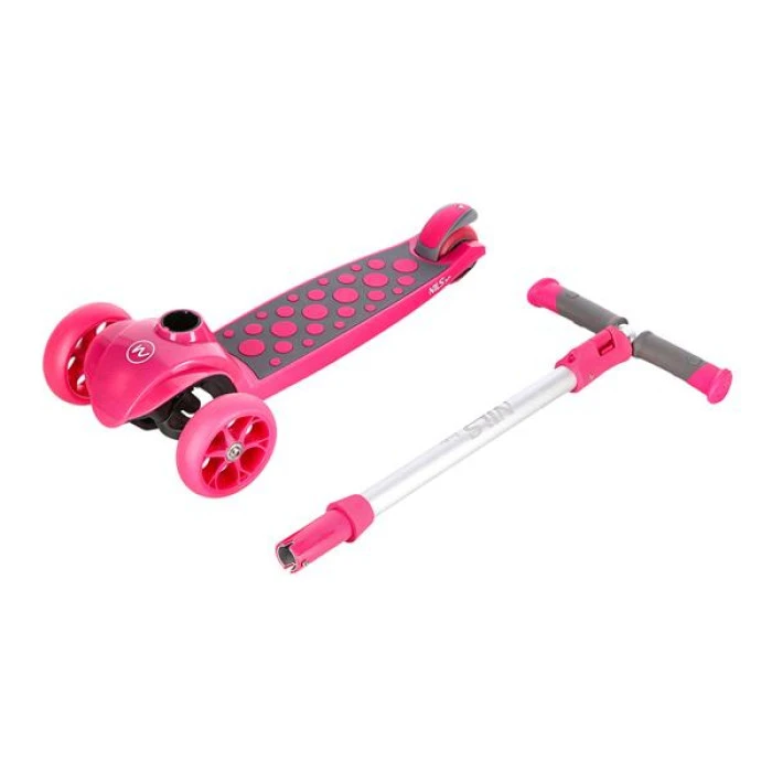 Самокат детский трехколесный NILS FUN HLB02 розовый