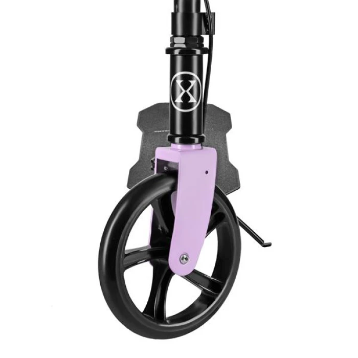 Самокат складной Nils Extreme HM183, черно-фиолетовый