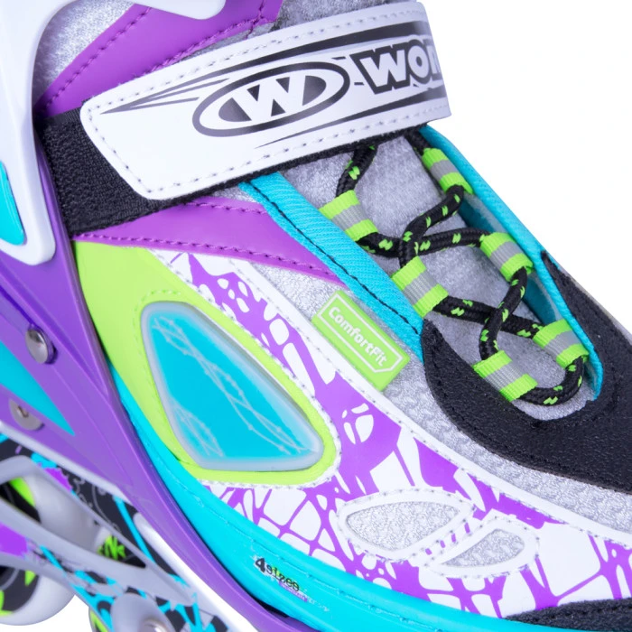 Регулируемые ролики WORKER Fizzo ABEC-7 - размер L (39-42)