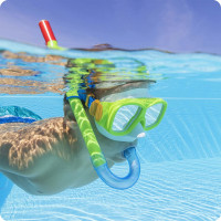 Набор для дайвинга Bestway зеленый 24035