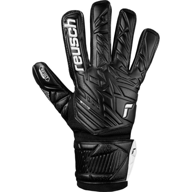 Перчатки вратарские Reusch Attrakt Resist czarne 5570615 7700 г.9,5, черные
