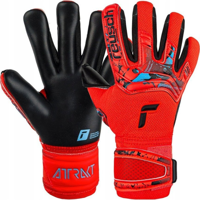 Перчатки вратарские Reusch Attrakt Duo 5370025 3333 г.10, красно-черные