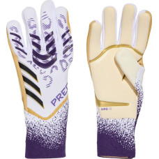 Перчатки вратарские Adidas Predator GL Pro JZ5787 г. 11, бело-фиолетовые
