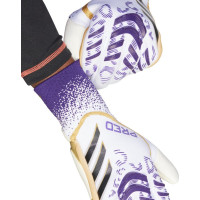 Перчатки вратарские Adidas Predator GL Pro JZ5787 г. 11, бело-фиолетовые