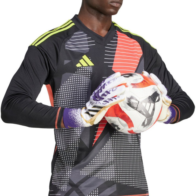 Перчатки вратарские Adidas Predator GL Pro JZ5787 г. 11, бело-фиолетовые