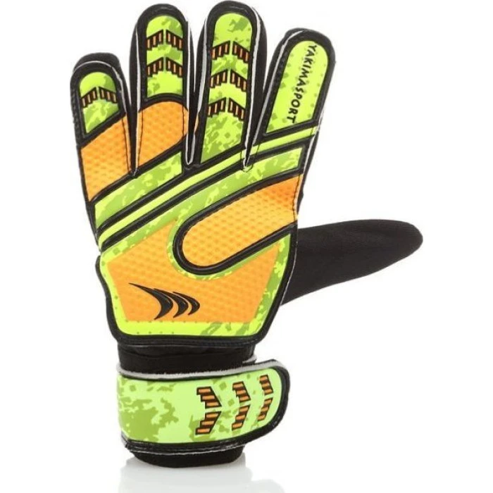 Перчатки вратарские Yakimasport Goal Blocker р.6, желто-оранжевые