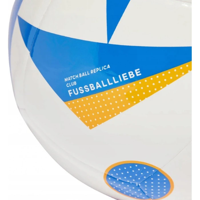 М'яч футбольний Adidas Euro24 Club Fussballliebe IN9371 розмір 4, біло-блакитний