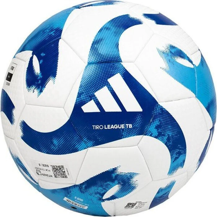 Футбольный мяч Adidas Tiro League HT2429 размер 5, бело-синий