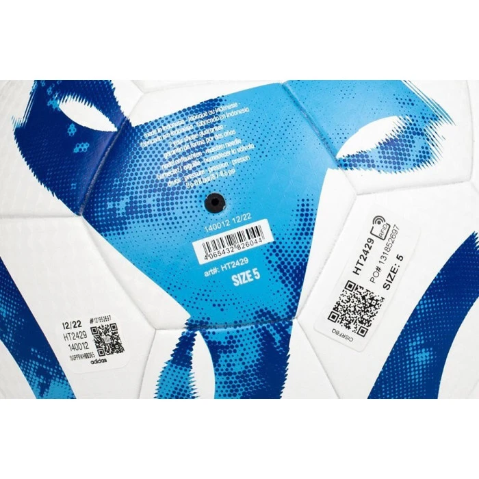 Футбольный мяч Adidas Tiro League HT2429 размер 5, бело-синий