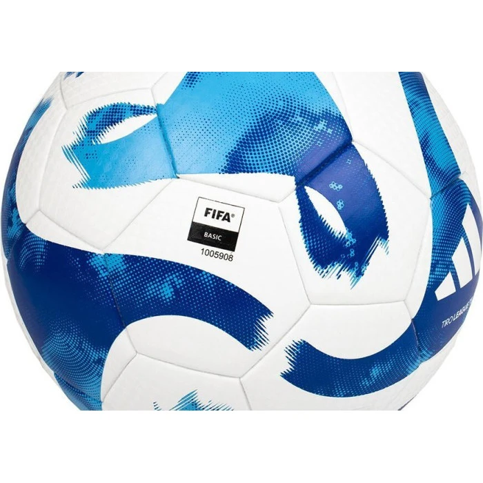 Футбольный мяч Adidas Tiro League HT2429 размер 5, бело-синий