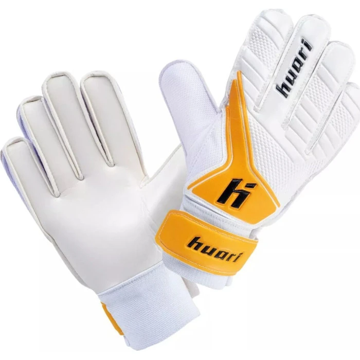 Рукавички воротарські Huari Higino Senior р. 7, біло-помаранчеві