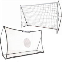 Футбольні ворота 2 в 1 QUICKPLAY KICKSTER + сітка для відпрацювання удару 240x150 см