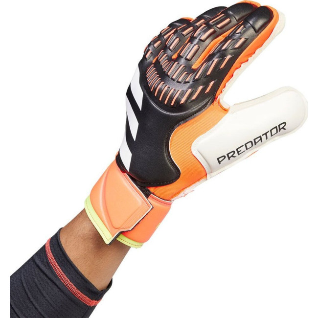 Рукавички воротарські Adidas Predator Glove Match Fingersave IQ4037 р. 10, різнокольорові