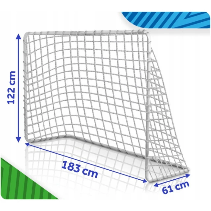 Ворота футбольные Neo-Sport NS-485-2 183 х 122 х 61 см, белые