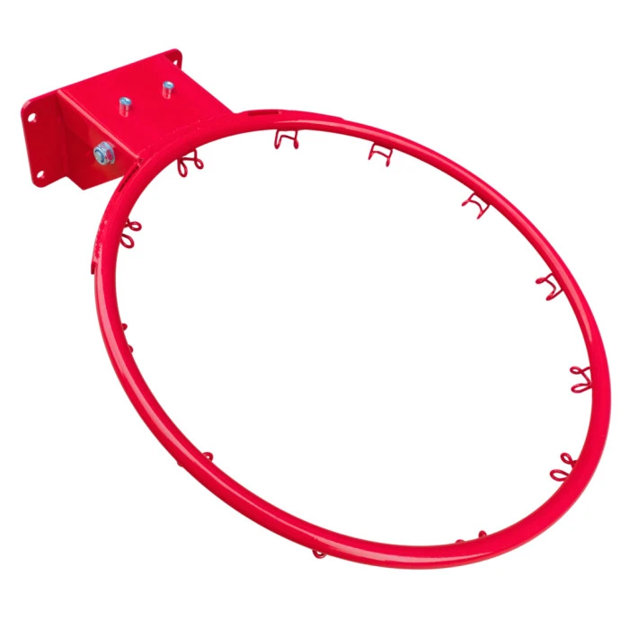 Баскетбольное кольцо MASTER с сеткой 45 см – красное