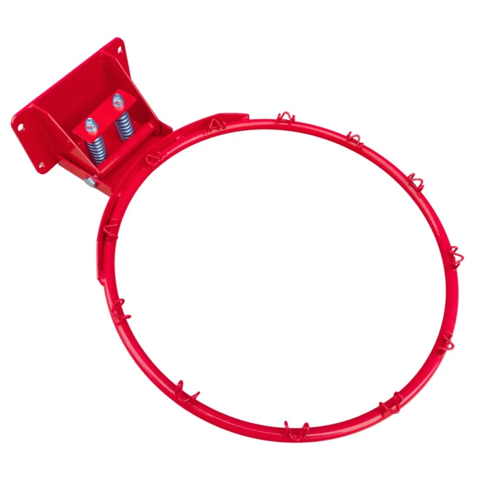 Баскетбольное кольцо MASTER с сеткой 45 см – красное