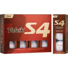 М'ячі для гольфу Volvik Tour S4 12 шт, білі