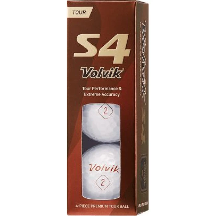 Мячи для гольфа Volvik Tour S4 12 шт, белые