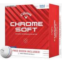 Мячи для гольфа Callaway Chrome Soft Triple Track 2024 12 шт, белые