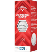 М'ячі для гольфу Callaway Chrome Soft Triple Track 2024 12 шт, білі