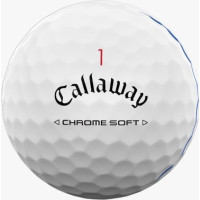 М'ячі для гольфу Callaway Chrome Soft Triple Track 2024 12 шт, білі