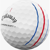 М'ячі для гольфу Callaway Chrome Soft Triple Track 2024 12 шт, білі
