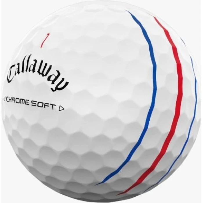 Мячи для гольфа Callaway Chrome Soft Triple Track 2024 12 шт, белые