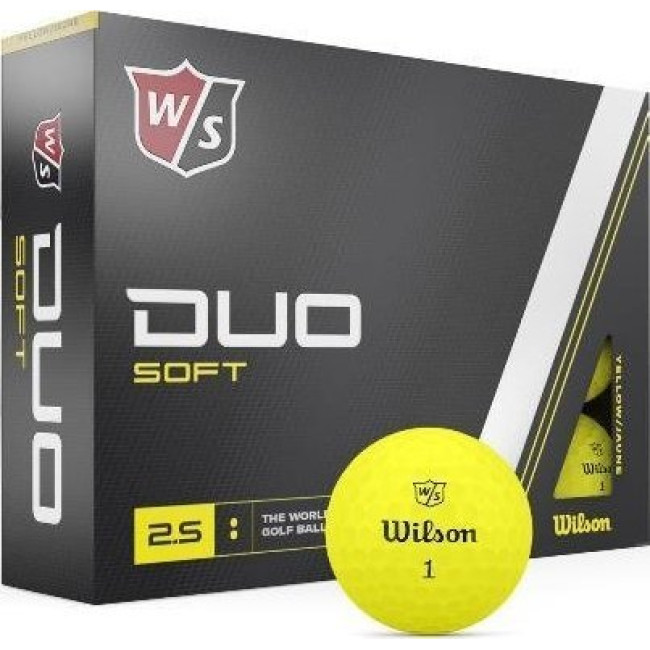 Мячи для гольфа Wilson Staff Duo Soft 12 шт, желтые