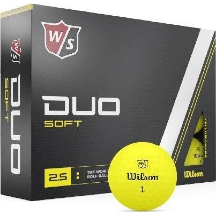 Мячи для гольфа Wilson Staff Duo Soft 12 шт, желтые