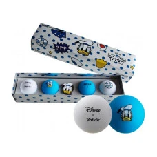 Мячи для гольфа Volvik Disney Donald 4 шт, голубовато-серые
