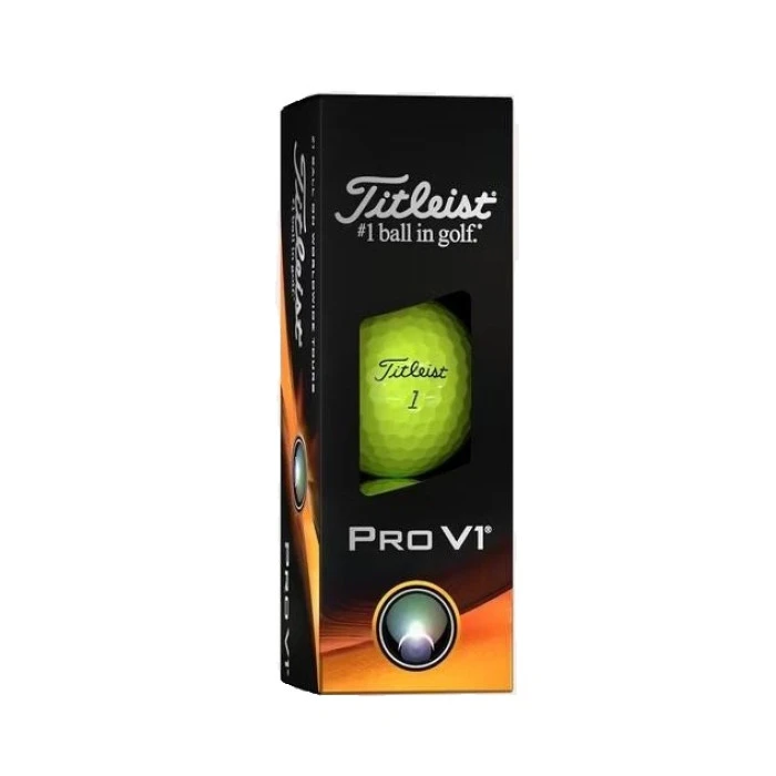 Мячи для гольфа Titleist Pro V1 3 шт, желтые