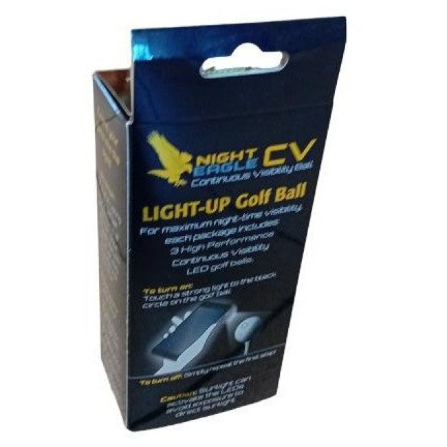 Мячи для гольфа Premier Glow Night Eagle Led 3шт, белые