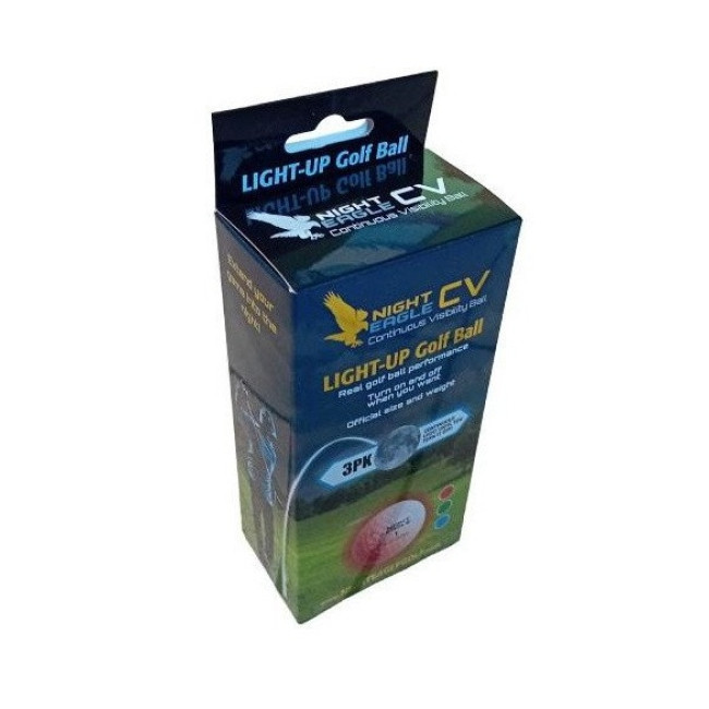 Мячи для гольфа Premier Glow Night Eagle Led 3шт, белые