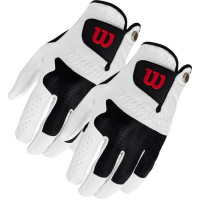 Перчатки для гольфа Wilson Advantage MLH XL, бело-черные