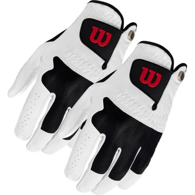 Рукавички для гольфу Wilson Advantage MLH р. XL, біло-чорні