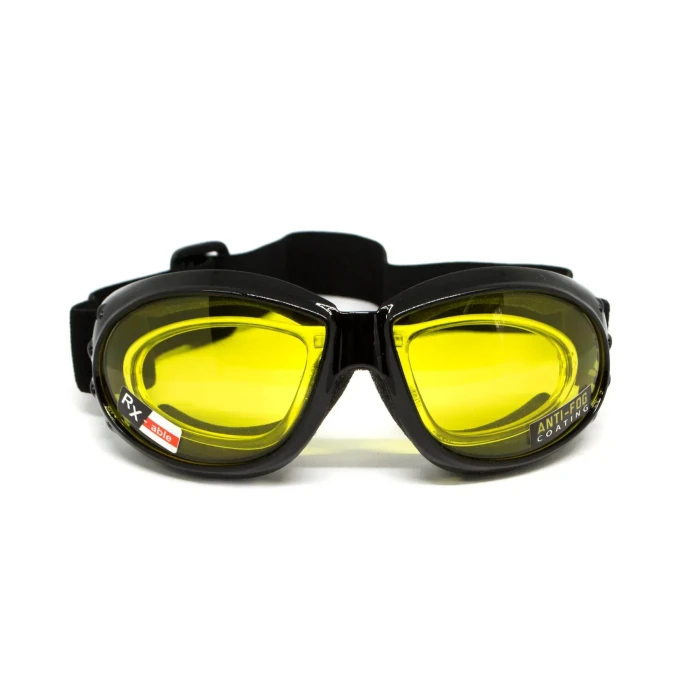 Окуляри захисні з ущільнювачем Global Vision Eliminator RX Anti-Fog, жовті